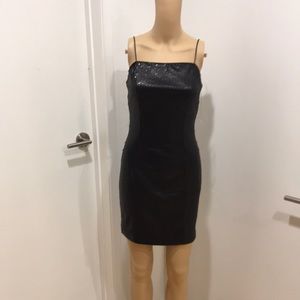 Mustard Seed, LBD,  matted sequence dress